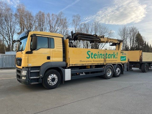 MAN TGS 26.400 Baustoff LKW mit Ladekran Atlas 210.2 - Camion grue, Camion plateau: photos 2 MAN TGS 26.400 Baustoff LKW mit Ladekran Atlas 210.2 - Camion grue, Camion plateau: photos 2