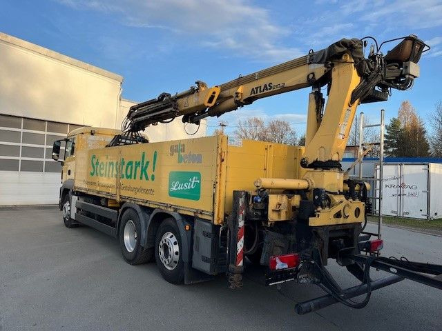 MAN TGS 26.400 Baustoff LKW mit Ladekran Atlas 210.2 - Camion plateau, Camion grue: photos 5 MAN TGS 26.400 Baustoff LKW mit Ladekran Atlas 210.2 - Camion plateau, Camion grue: photos 5