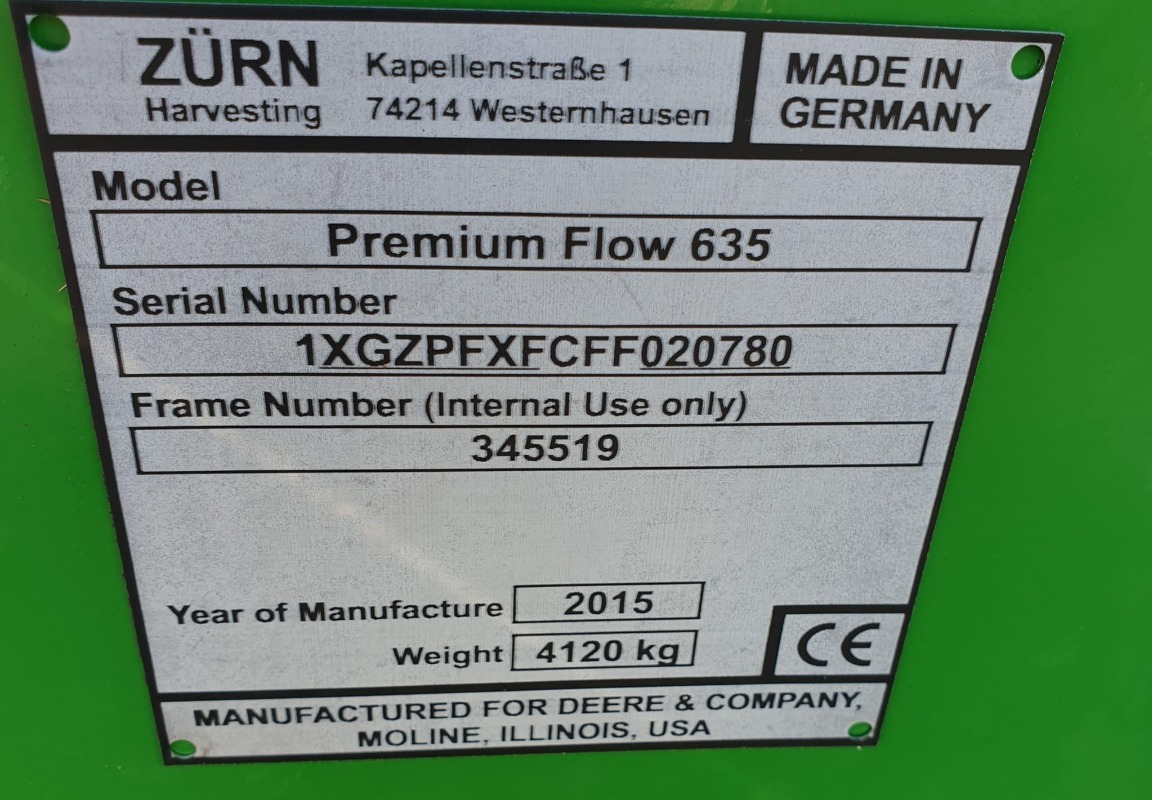 John Deere 635 PREMIUMFLOW - Moissonneuse-batteuse: photos 3 John Deere 635 PREMIUMFLOW - Moissonneuse-batteuse: photos 3