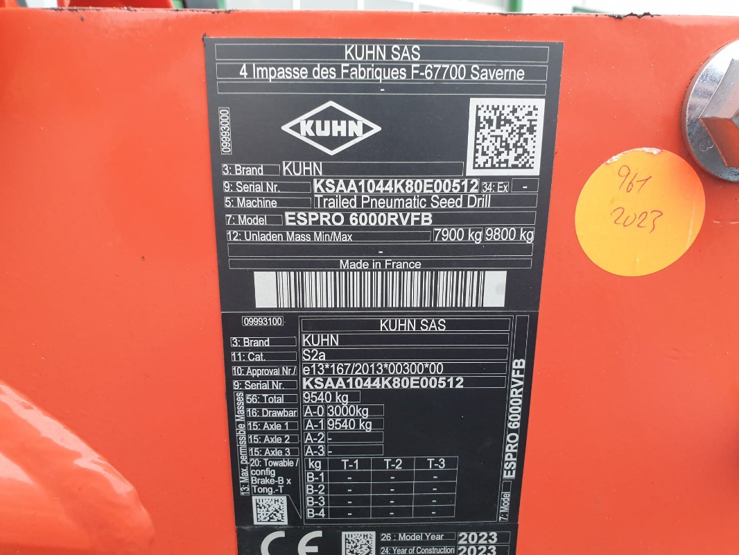 Kuhn ESPRO6000 - Semoir: photos 3 Kuhn ESPRO6000 - Semoir: photos 3