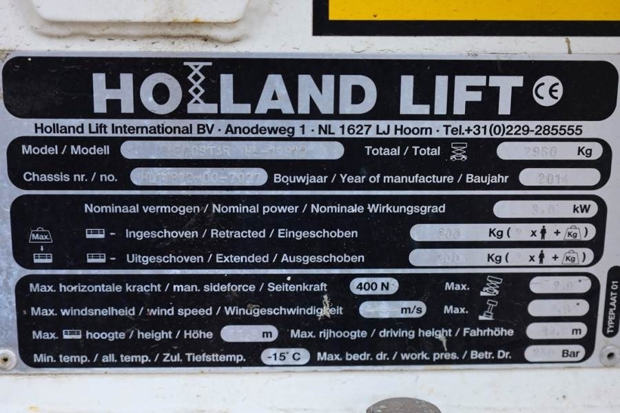 Nacelle ciseaux Holland Lift Ecostar HL-11812 Electric, 14m Working Height, 300: photos 6