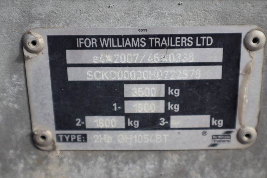 Ifor Williams WILLIAM 2HB 2 Axel Trailer, 2.856 kg Capacity, Inc - Remorque voiture: photos 5 Ifor Williams WILLIAM 2HB 2 Axel Trailer, 2.856 kg Capacity, Inc - Remorque voiture: photos 5