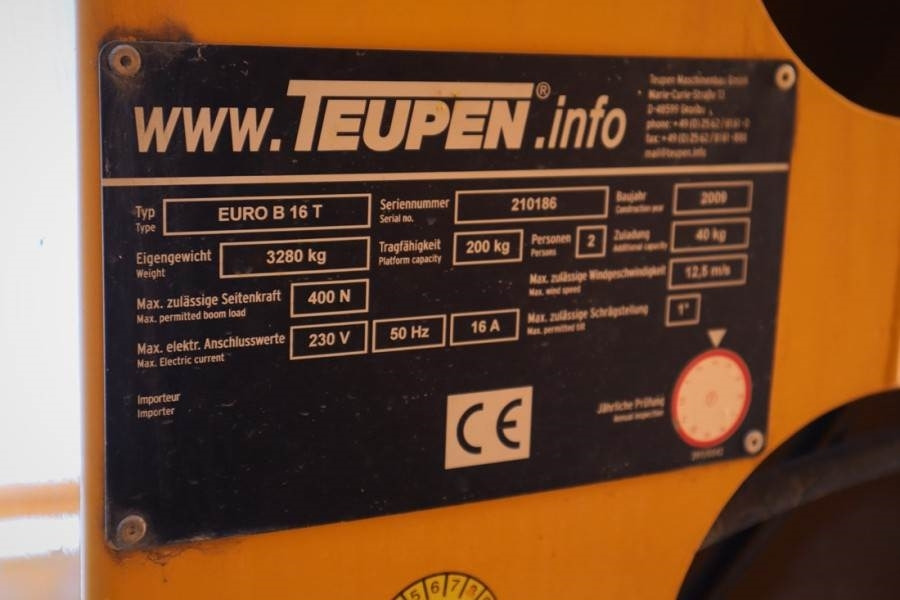 Teupen EURO B16T Driving Licence B/3, Diesel, 16m Working - Camion avec nacelle: photos 5 Teupen EURO B16T Driving Licence B/3, Diesel, 16m Working - Camion avec nacelle: photos 5