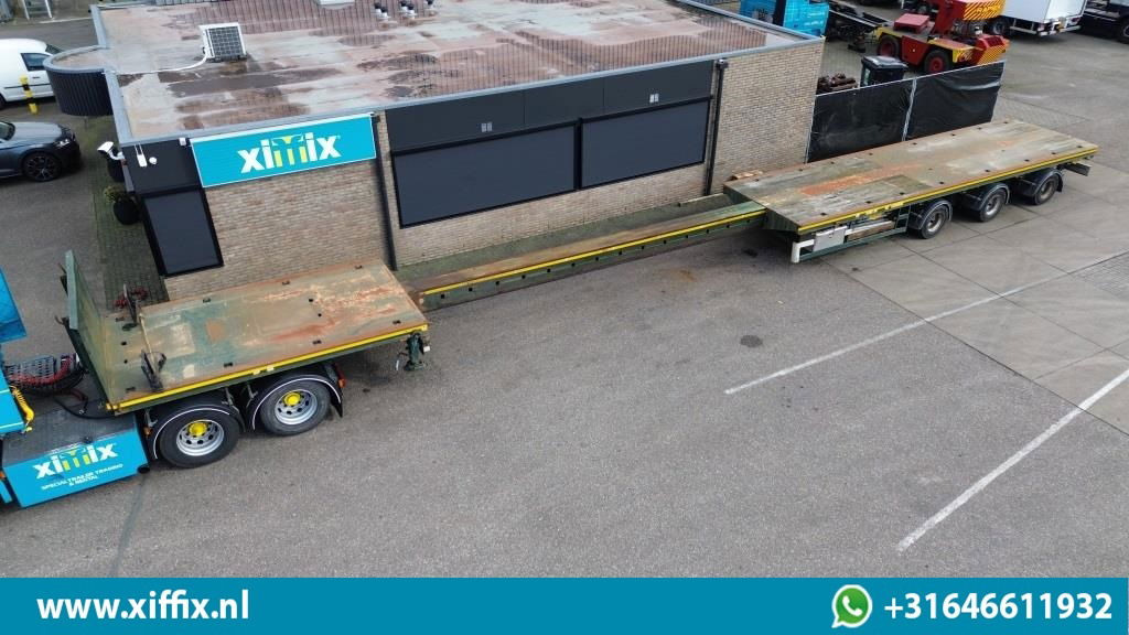 Broshuis 3-ass. Vlakke uitschuifbare Mega oplegger / 3x gestuurd - Semi-remorque plateau: photos 1 Broshuis 3-ass. Vlakke uitschuifbare Mega oplegger / 3x gestuurd - Semi-remorque plateau: photos 1