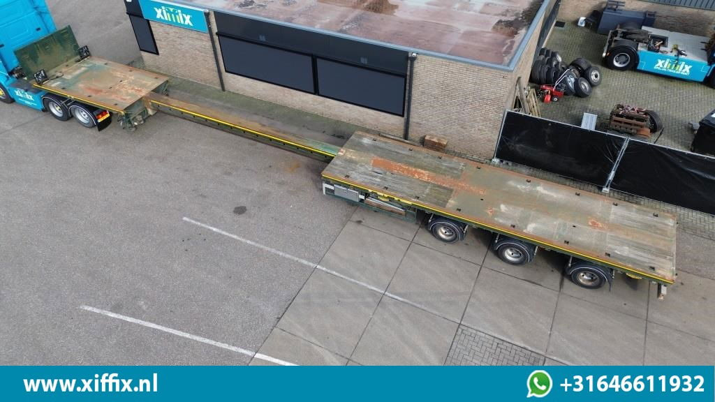 Broshuis 3-ass. Vlakke uitschuifbare Mega oplegger / 3x gestuurd - Semi-remorque plateau: photos 2 Broshuis 3-ass. Vlakke uitschuifbare Mega oplegger / 3x gestuurd - Semi-remorque plateau: photos 2