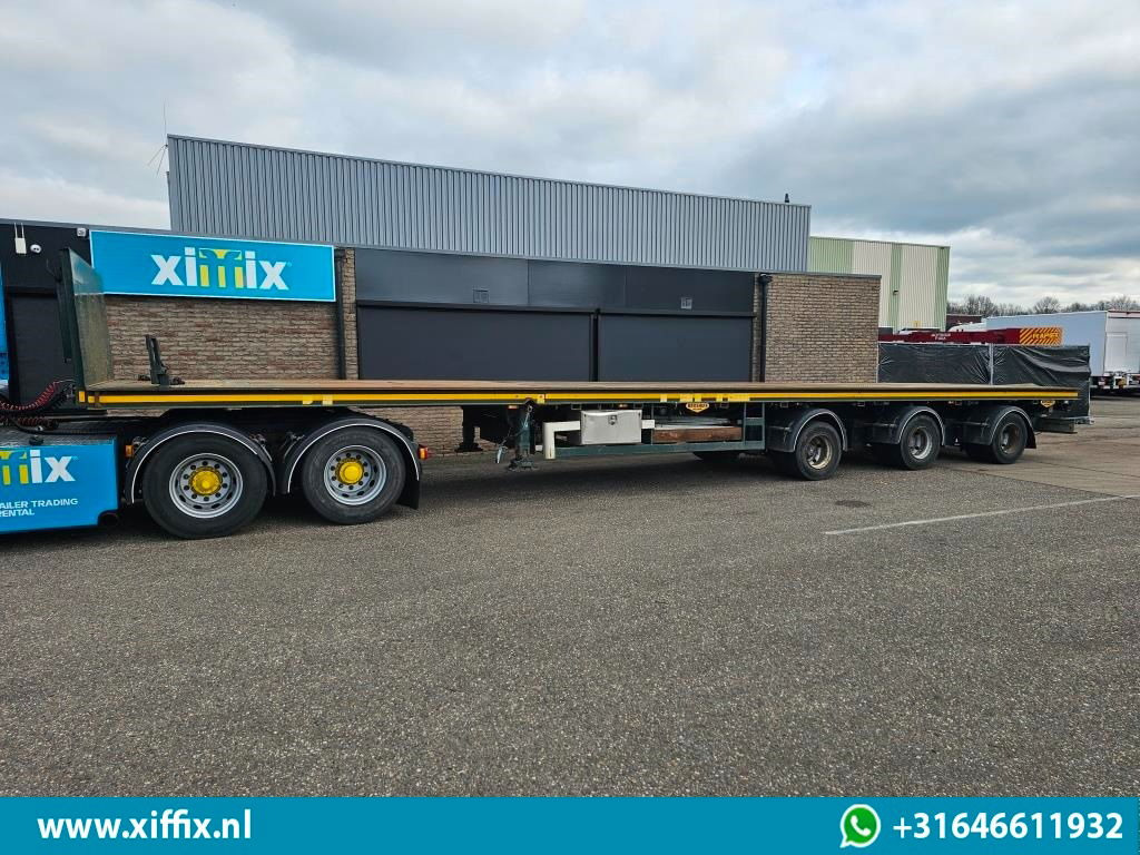 Broshuis 3-ass. Vlakke uitschuifbare Mega oplegger / 3x gestuurd - Semi-remorque plateau: photos 5 Broshuis 3-ass. Vlakke uitschuifbare Mega oplegger / 3x gestuurd - Semi-remorque plateau: photos 5