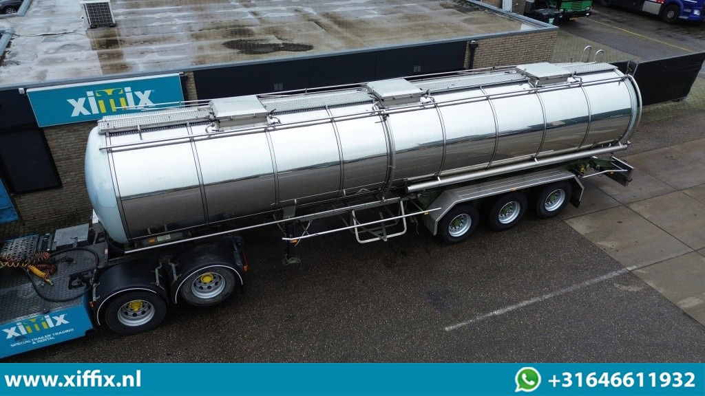 Burg 3-ass. Geisoleerde RVS tank oplegger / Food / 1 Compartiment - Semi-remorque citerne: photos 1 Burg 3-ass. Geisoleerde RVS tank oplegger / Food / 1 Compartiment - Semi-remorque citerne: photos 1