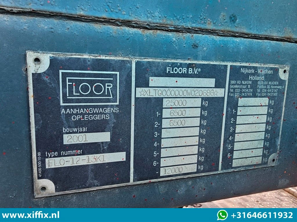 Semi-remorque surbaissé Floor 2-ass. Semi dieplader / 10.75 lang / 1x gestuurd: photos 11