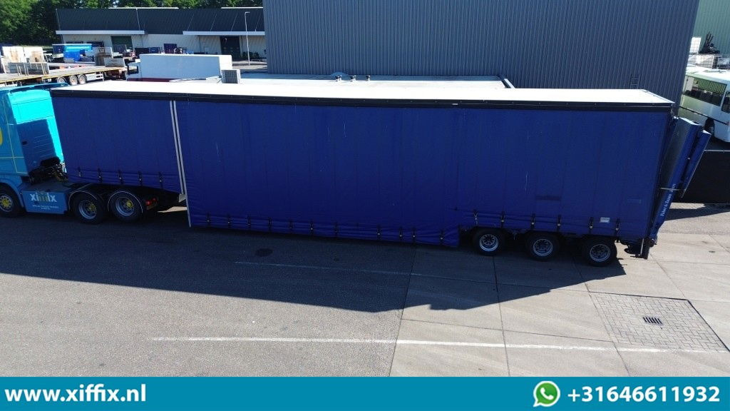 Goldhofer 3-ass. Dieplader met huifopbouw / Hydr. Hefbed en kleppen / 3x gestuur - Semi-remorque surbaissé: photos 2 Goldhofer 3-ass. Dieplader met huifopbouw / Hydr. Hefbed en kleppen / 3x gestuur - Semi-remorque surbaissé: photos 2