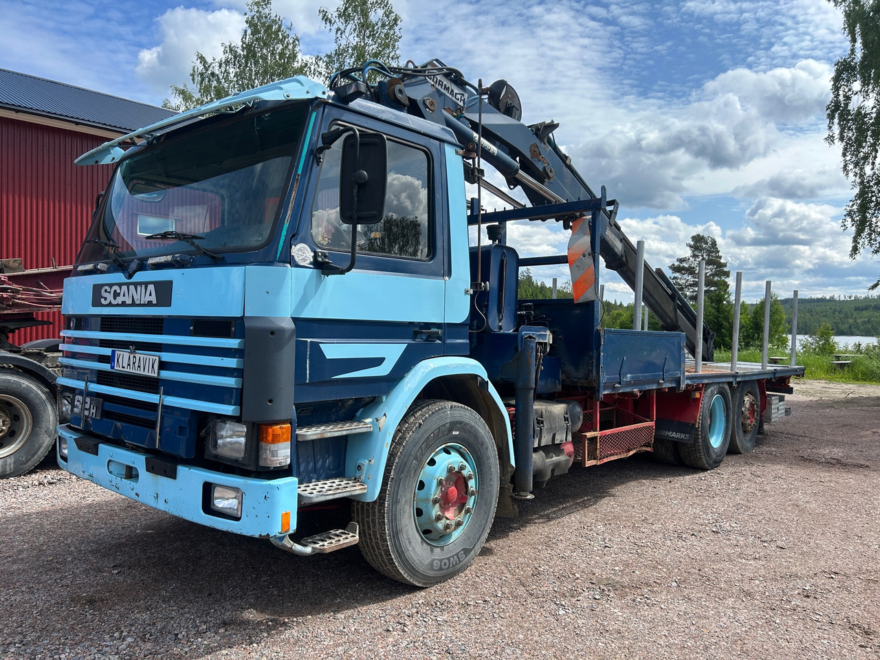 Scania P92M6X2 46 - Camion grue: photos 1 Scania P92M6X2 46 - Camion grue: photos 1