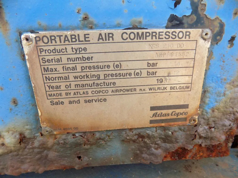 Atlas-Copco XRS 210 DD Atlas copco XRS 210 DD - Compresseur d'air: photos 4 Atlas-Copco XRS 210 DD Atlas copco XRS 210 DD - Compresseur d'air: photos 4