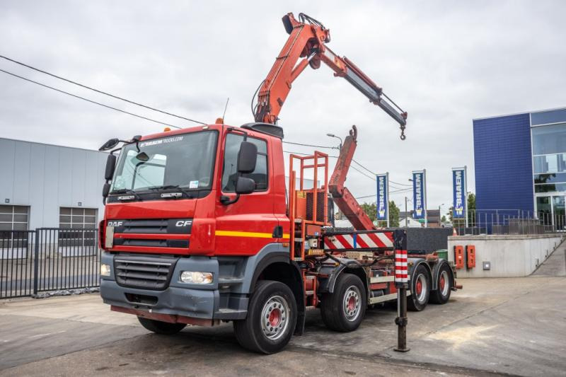 DAF CF 410-8X4+MKG 141A2 - EURO 5 - Camion ampliroll, Camion grue: photos 1 DAF CF 410-8X4+MKG 141A2 - EURO 5 - Camion ampliroll, Camion grue: photos 1