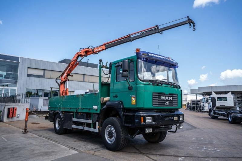 MAN FE 310A-4X4+ATLAS 105.1 A3 - Camion plateau, Camion grue: photos 2 MAN FE 310A-4X4+ATLAS 105.1 A3 - Camion plateau, Camion grue: photos 2