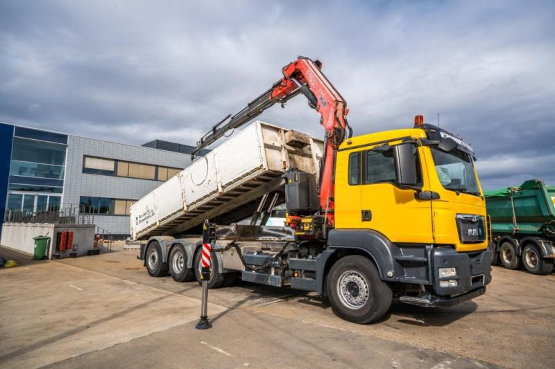 MAN TGS 32.400 BL + Fassi 245A/5x - Camion benne, Camion grue: photos 2 MAN TGS 32.400 BL + Fassi 245A/5x - Camion benne, Camion grue: photos 2