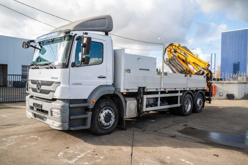 Mercedes AXOR 2529 L - EFFER 250/4S+JIB - Camion plateau, Camion grue: photos 1 Mercedes AXOR 2529 L - EFFER 250/4S+JIB - Camion plateau, Camion grue: photos 1