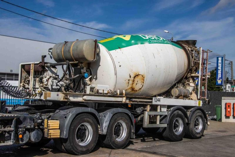 TURBO'S HOET BETON MIXER/MALAXEUR/MISCHER 10M3 +MOTOR/MOTEUR - Semi-remorque malaxeur: photos 1 TURBO'S HOET BETON MIXER/MALAXEUR/MISCHER 10M3 +MOTOR/MOTEUR - Semi-remorque malaxeur: photos 1
