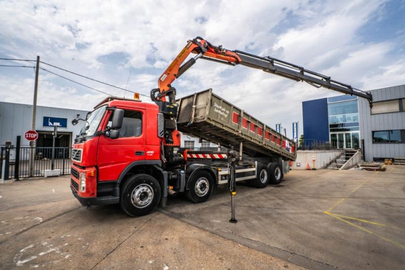 Volvo FM 400 - PK 29002/5XHydr. - Camion benne, Camion grue: photos 1 Volvo FM 400 - PK 29002/5XHydr. - Camion benne, Camion grue: photos 1