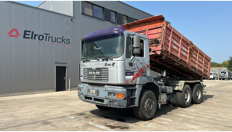 MAN 27.414 (STEEL SUSP. / 6 CYLINDER / TOP CONDITION / BIG AXLE) - Camion benne: photos 1 MAN 27.414 (STEEL SUSP. / 6 CYLINDER / TOP CONDITION / BIG AXLE) - Camion benne: photos 1