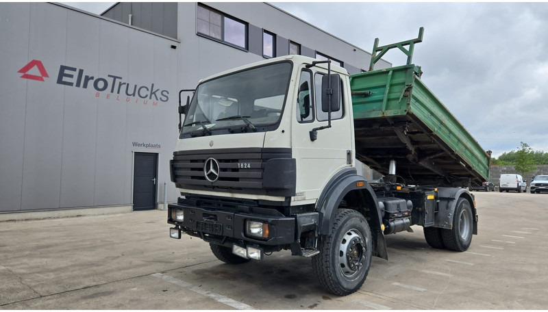 Mercedes-Benz SK 1824 (V6 / 4X4 / GRAND PONT / LAMES / PROPRE / BOITE MANUELLE) - Camion benne: photos 1 Mercedes-Benz SK 1824 (V6 / 4X4 / GRAND PONT / LAMES / PROPRE / BOITE MANUELLE) - Camion benne: photos 1