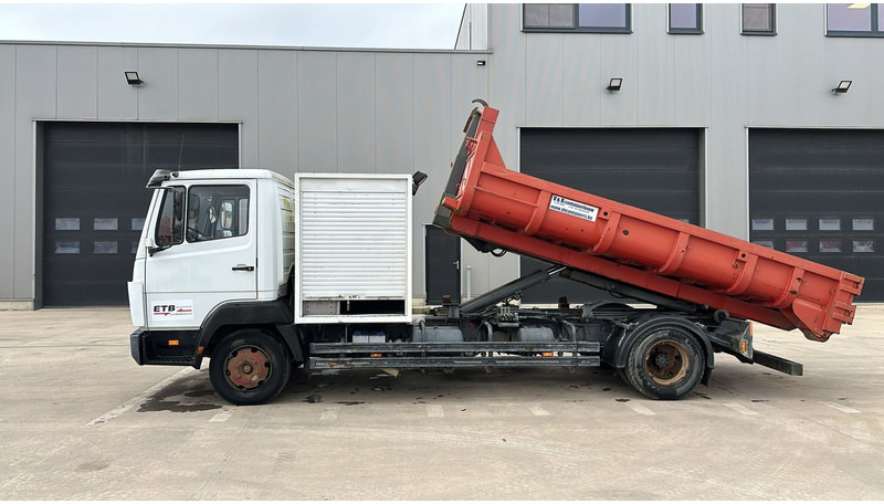 Camion ampliroll Mercedes-Benz SK 814 (BELGIAN TRUCK / HOOK / PERFECT CONDITION !!! / WITH CONTAINER / 363000 KM !!!! ): photos 9
