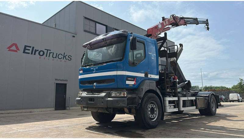 Renault KERAX 420 (HMF 1683 K2 / BE TRUCK / LAMES / GRAND PONT / BOITE MANUELLE) - Camion ampliroll, Camion grue: photos 1 Renault KERAX 420 (HMF 1683 K2 / BE TRUCK / LAMES / GRAND PONT / BOITE MANUELLE) - Camion ampliroll, Camion grue: photos 1