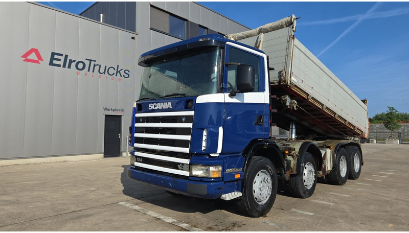 Scania 124-420 (BIG AXLE / GRAND PONT / LAMES / STEEL SUSP. / MANUAL GEARBOX / BOITE MANUELLE) - Camion benne: photos 1 Scania 124-420 (BIG AXLE / GRAND PONT / LAMES / STEEL SUSP. / MANUAL GEARBOX / BOITE MANUELLE) - Camion benne: photos 1