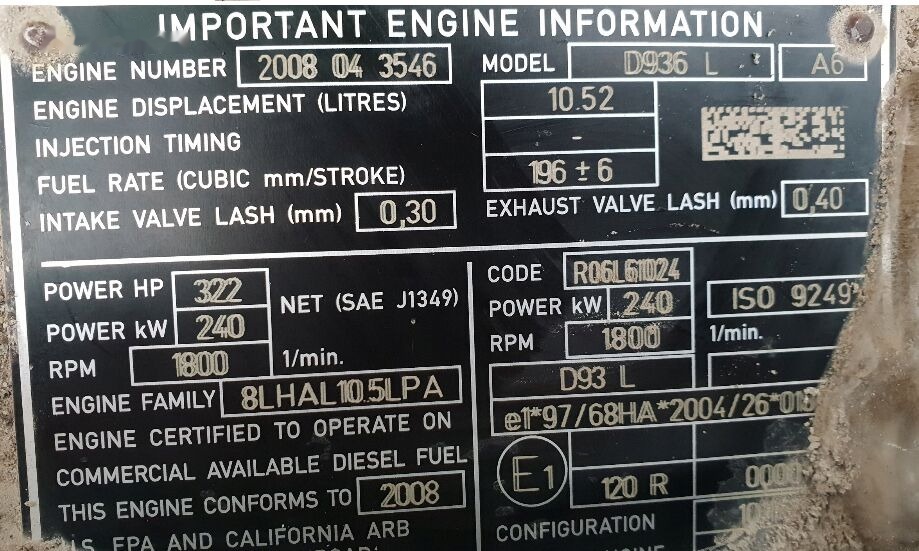 Liebherr D936L A6 - Moteur pour Chargeuse sur pneus: photos 2 Liebherr D936L A6 - Moteur pour Chargeuse sur pneus: photos 2