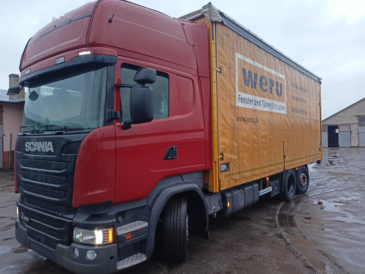 Scania R450 Transport okien - Camion à rideaux coulissants: photos 1 Scania R450 Transport okien - Camion à rideaux coulissants: photos 1