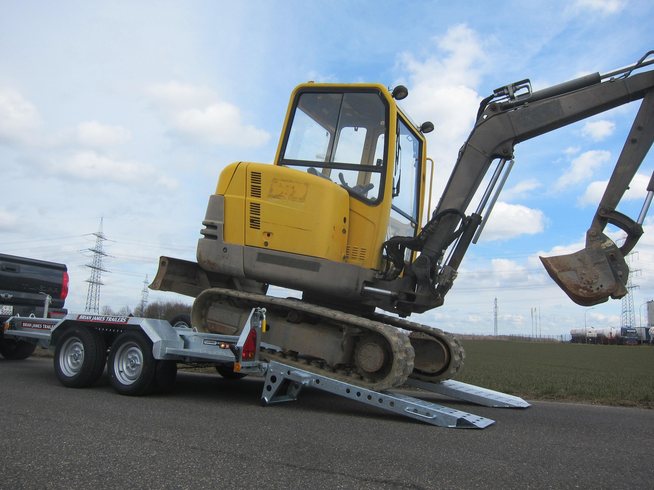 Brian James Digger Plant 543-3217-35 320x170cm Schaufelablage Rampen Reserverad 3500kg - Remorque porte engin: photos 2 Brian James Digger Plant 543-3217-35 320x170cm Schaufelablage Rampen Reserverad 3500kg - Remorque porte engin: photos 2