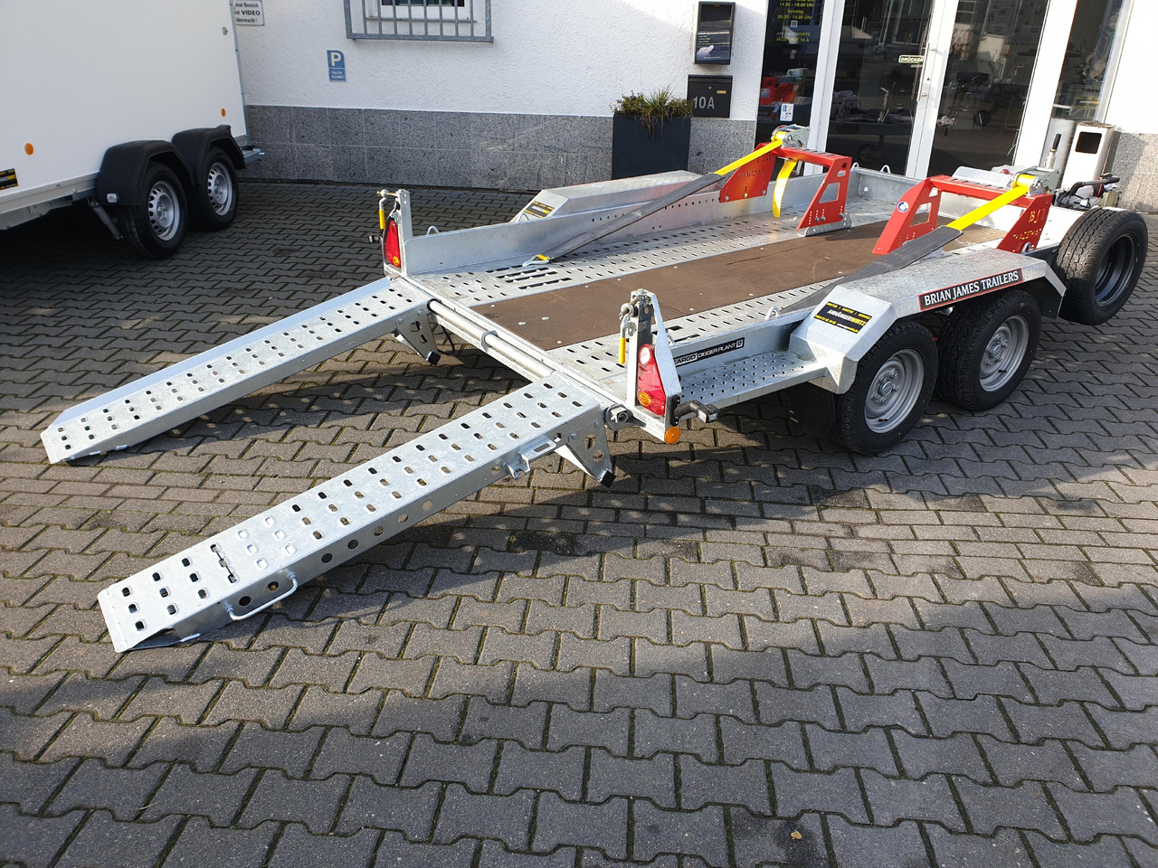 Brian James Digger Plant 543-3217-35 320x170cm TracStrap Ladungssicherung Reserverad Rampen 3500kg - Remorque porte engin: photos 5 Brian James Digger Plant 543-3217-35 320x170cm TracStrap Ladungssicherung Reserverad Rampen 3500kg - Remorque porte engin: photos 5