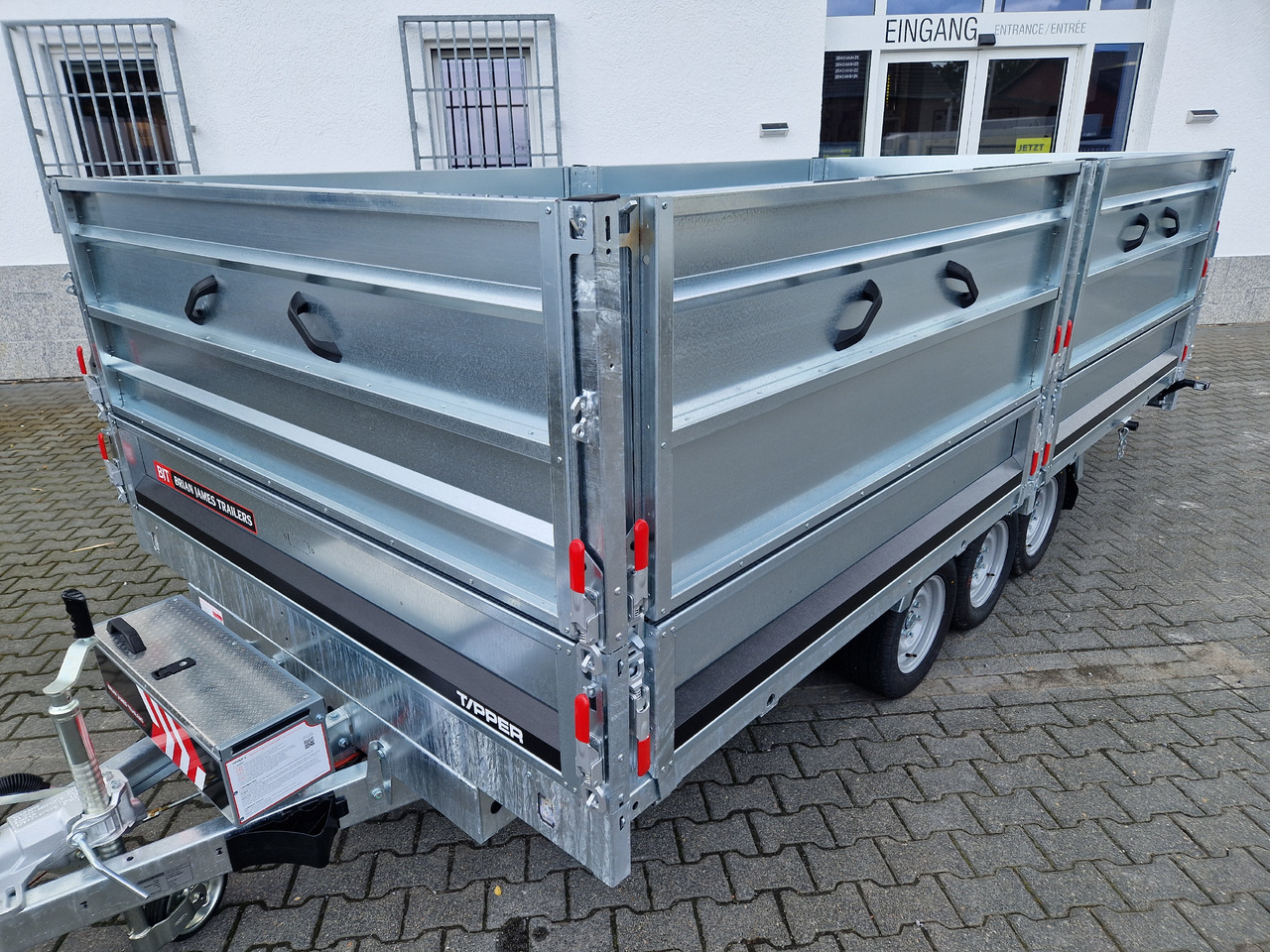 Brian James Trailer Tipper 400x200x100cm Aufsatz elektro blackline LED Tridem 3500kg Modell 24 - Remorque benne: photos 3 Brian James Trailer Tipper 400x200x100cm Aufsatz elektro blackline LED Tridem 3500kg Modell 24 - Remorque benne: photos 3