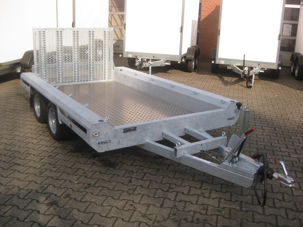 HULCO TERRAX Aluboden 294x150x27cm Heckrampe 100cm (M) 3000kg Abverkauf - Remorque porte engin: photos 5 HULCO TERRAX Aluboden 294x150x27cm Heckrampe 100cm (M) 3000kg Abverkauf - Remorque porte engin: photos 5
