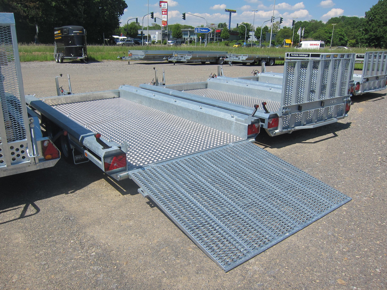 HULCO TERRAX Aluboden 394x180x27cm Heckrampe 150cm (XL) 3000kg - Remorque porte engin: photos 5 HULCO TERRAX Aluboden 394x180x27cm Heckrampe 150cm (XL) 3000kg - Remorque porte engin: photos 5