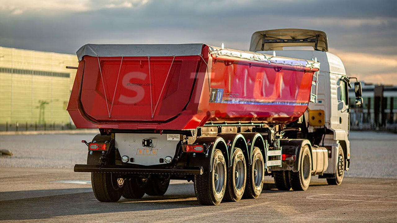STU 3 Axle Tipper Trailer / Pool Type - Semi-remorque benne: photos 1 STU 3 Axle Tipper Trailer / Pool Type - Semi-remorque benne: photos 1