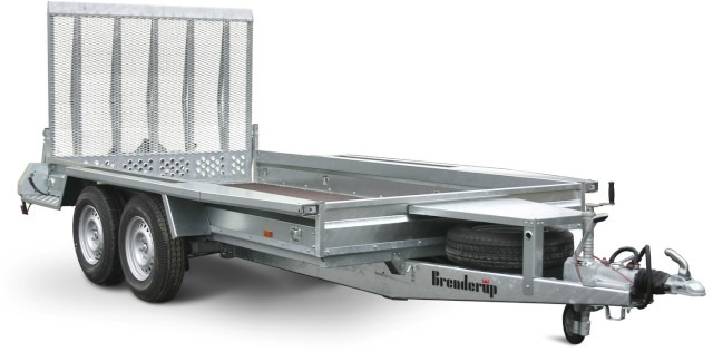 Brenderup Baumaschinentransporter MT3080STB 3000s, 3,0 to. 308x152mm - Remorque porte engin: photos 1 Brenderup Baumaschinentransporter MT3080STB 3000s, 3,0 to. 308x152mm - Remorque porte engin: photos 1