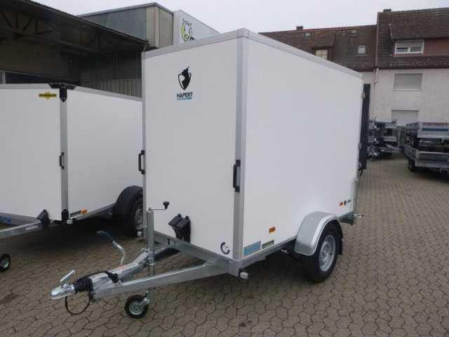 Hapert Sapphire L-1 250x130x180cm, ZG 1,8 to., Koffer Türe - Remorque fourgon: photos 1 Hapert Sapphire L-1 250x130x180cm, ZG 1,8 to., Koffer Türe - Remorque fourgon: photos 1