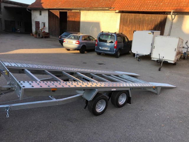 Humbaur Autotransportanhänger FTK 274020, 4000 x 2000 x 50 mm, 2,7 to. - Remorque porte-voitures: photos 3 Humbaur Autotransportanhänger FTK 274020, 4000 x 2000 x 50 mm, 2,7 to. - Remorque porte-voitures: photos 3