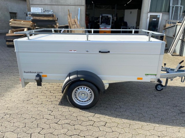 Humbaur HA 132513-5 mit Holz-Alu Deckel mit Reling 1300 kg, 2510 x 1310 x 500mm, 100 km/h - Remorque voiture: photos 4 Humbaur HA 132513-5 mit Holz-Alu Deckel mit Reling 1300 kg, 2510 x 1310 x 500mm, 100 km/h - Remorque voiture: photos 4