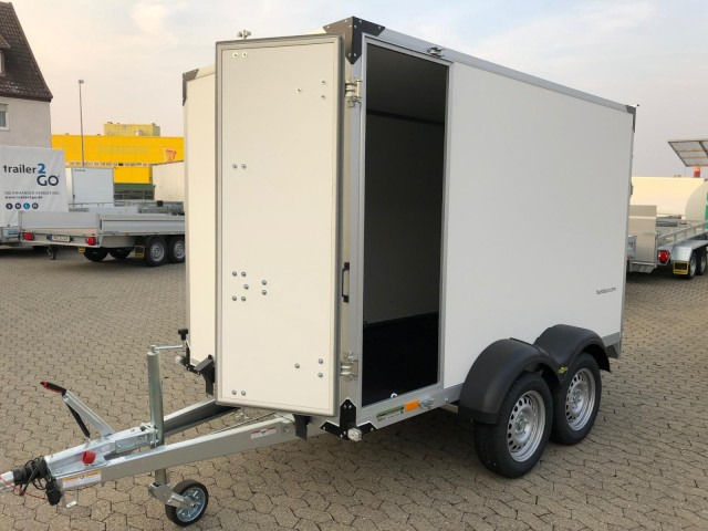 Humbaur Koffer HK 253015-18P, 2,5 to. 3040x1510x1800mm, Rampe, Seitentüre - Remorque fourgon: photos 1 Humbaur Koffer HK 253015-18P, 2,5 to. 3040x1510x1800mm, Rampe, Seitentüre - Remorque fourgon: photos 1