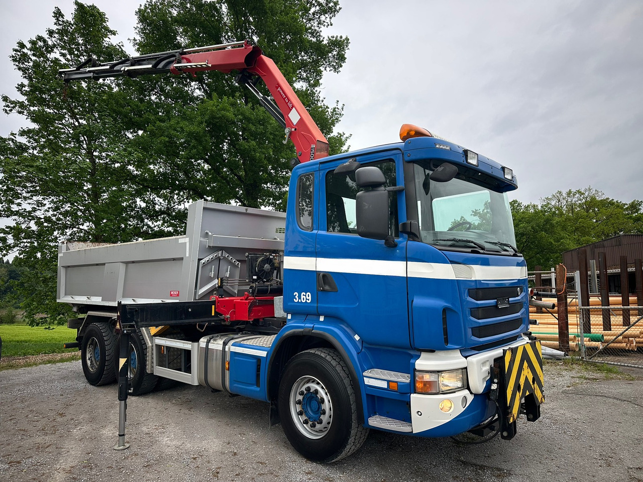 SCANIA G440 6x4 Kran+Kipper ORG-km 57.000 - Camion benne, Camion grue: photos 3 SCANIA G440 6x4 Kran+Kipper ORG-km 57.000 - Camion benne, Camion grue: photos 3