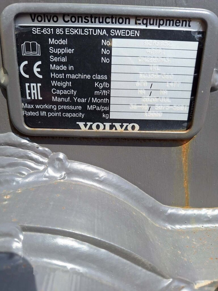 Volvo 8296852 Volvo EC350/380 - Attache rapide pour Pelle: photos 5 Volvo 8296852 Volvo EC350/380 - Attache rapide pour Pelle: photos 5