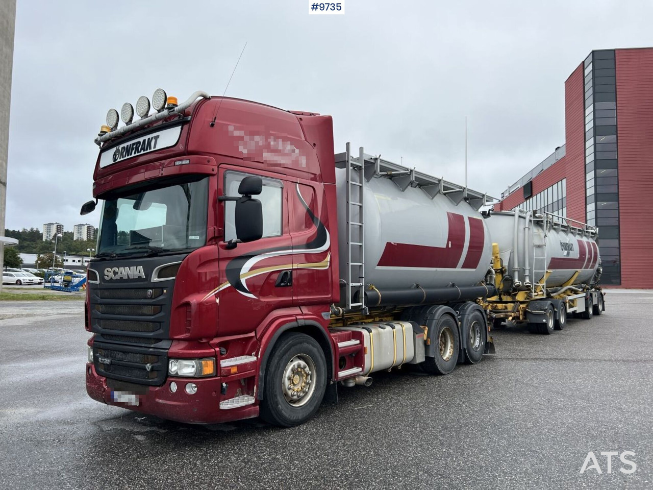 Bulk transport vehicle, Scania R730 with SITE AL-41-TPIK-4AK trailer - Camion citerne: photos 2 Bulk transport vehicle, Scania R730 with SITE AL-41-TPIK-4AK trailer - Camion citerne: photos 2