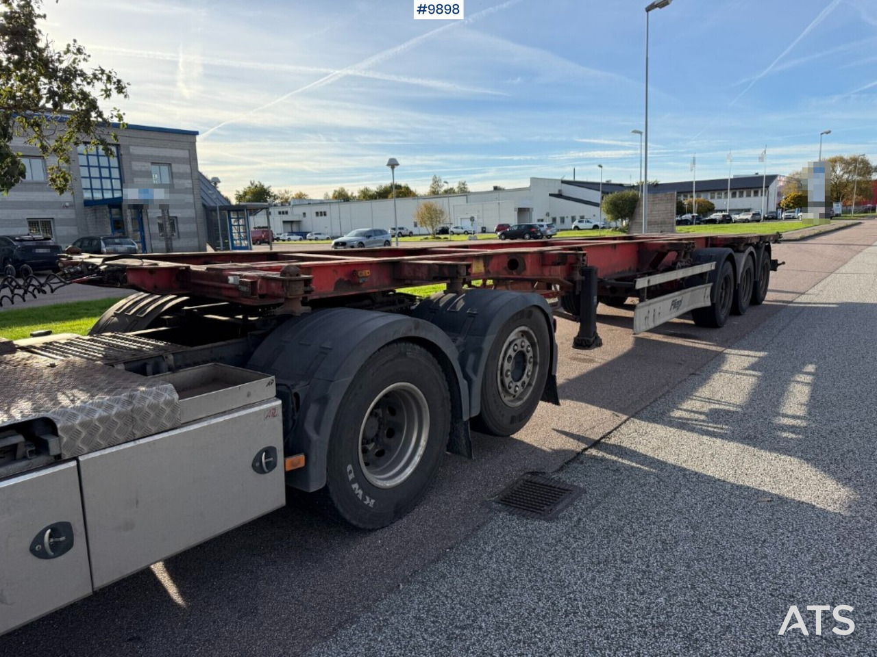Container chassis Fliegl SDS 400 - Semi-remorque porte-conteneur/ Caisse mobile: photos 1 Container chassis Fliegl SDS 400 - Semi-remorque porte-conteneur/ Caisse mobile: photos 1