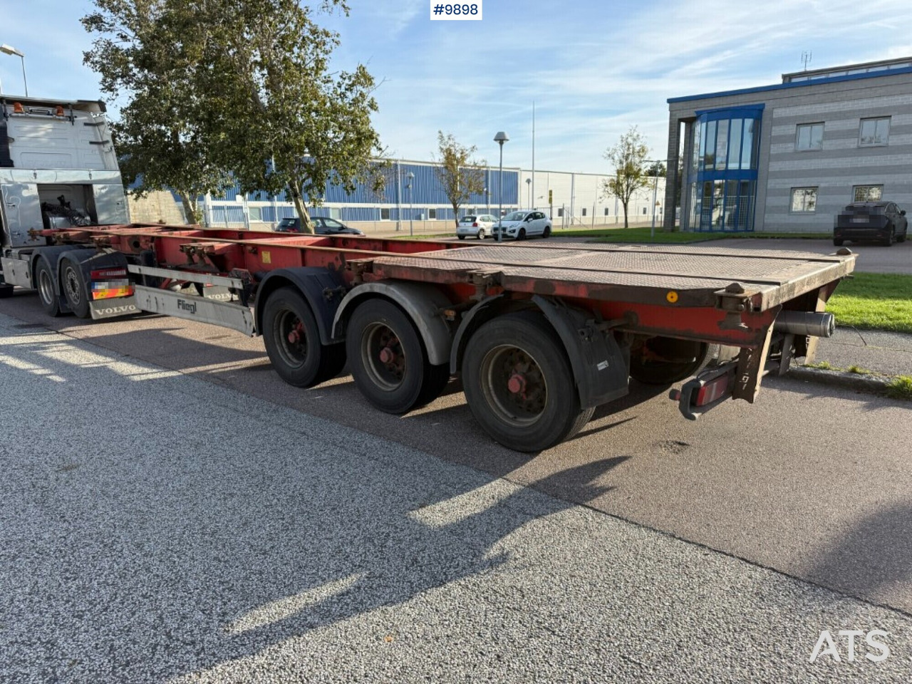 Container chassis Fliegl SDS 400 - Semi-remorque porte-conteneur/ Caisse mobile: photos 2 Container chassis Fliegl SDS 400 - Semi-remorque porte-conteneur/ Caisse mobile: photos 2