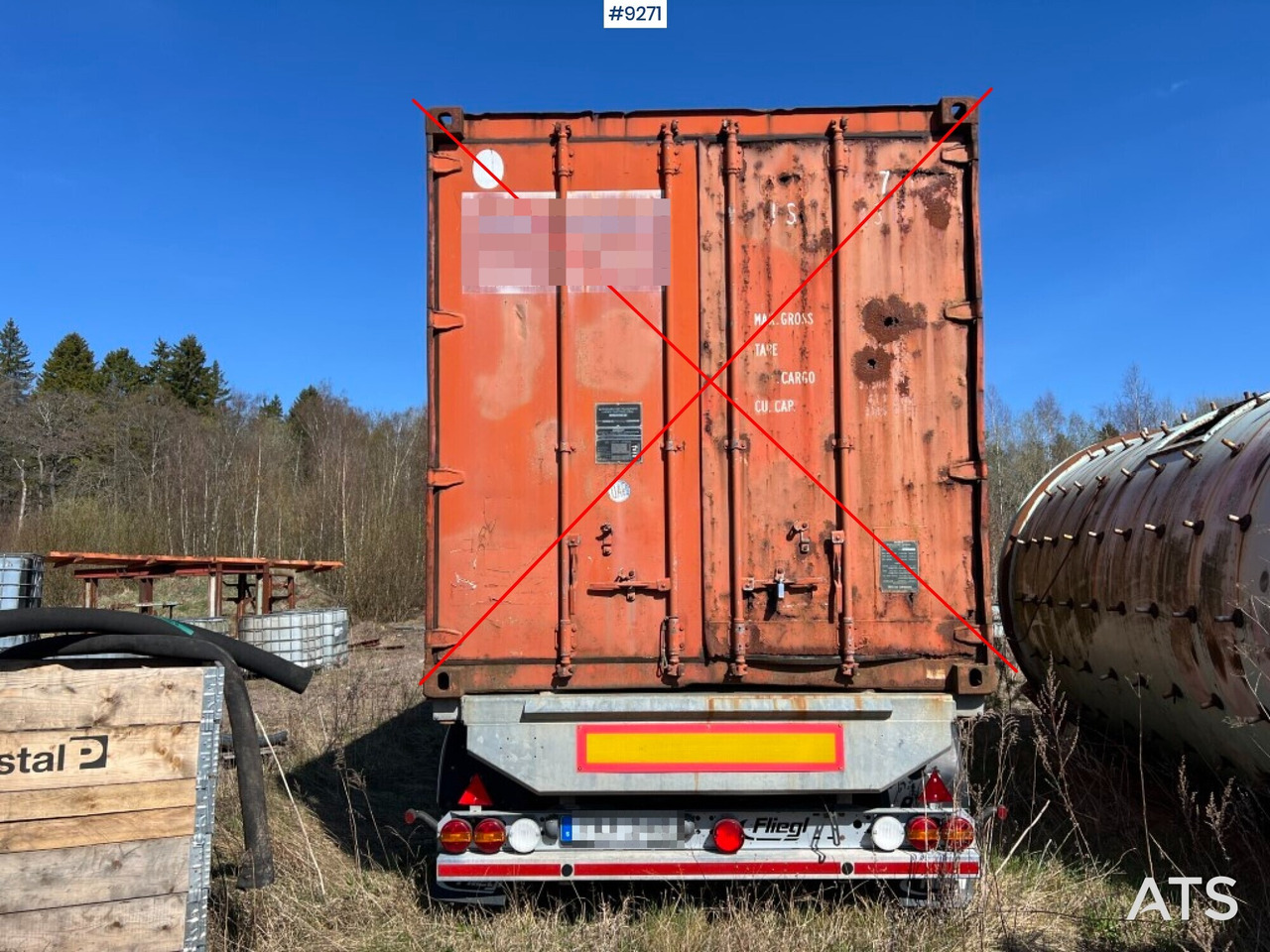 Container trailer- FLIEGL - Semi-remorque porte-conteneur/ Caisse mobile: photos 3 Container trailer- FLIEGL - Semi-remorque porte-conteneur/ Caisse mobile: photos 3