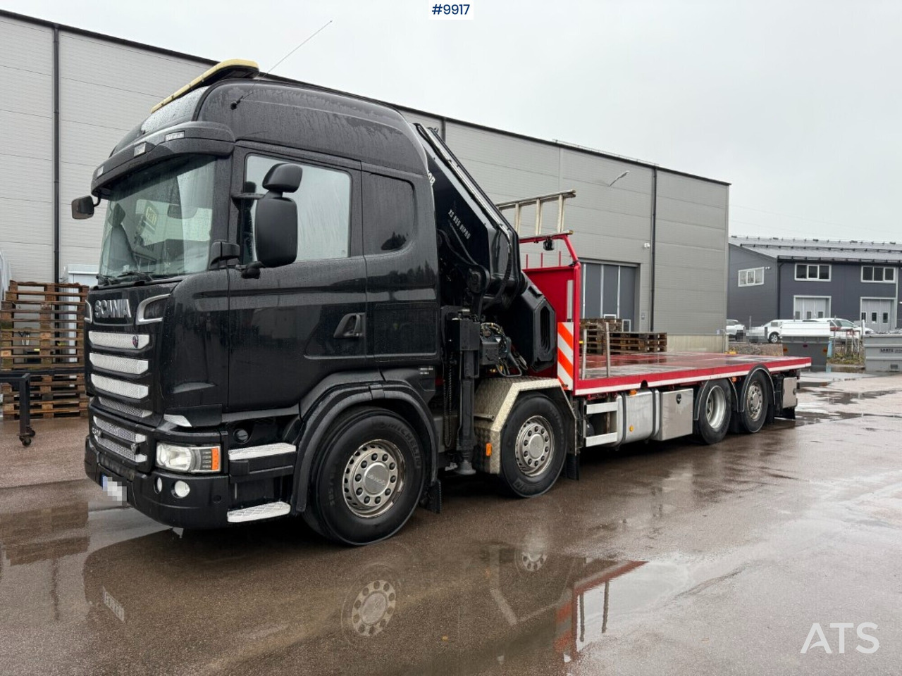 Crane truck/Flatbed truck Scania R520 8X2*6 HIAB XS 855E-8 HIPRO - Camion plateau, Camion grue: photos 1 Crane truck/Flatbed truck Scania R520 8X2*6 HIAB XS 855E-8 HIPRO - Camion plateau, Camion grue: photos 1
