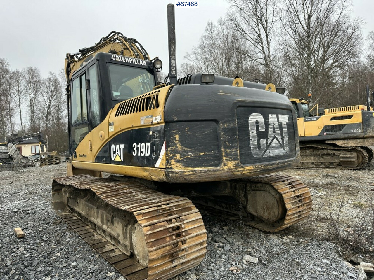 Excavator CAT 319D with rotor, digging system and gear - Pelle sur chenille: photos 3 Excavator CAT 319D with rotor, digging system and gear - Pelle sur chenille: photos 3