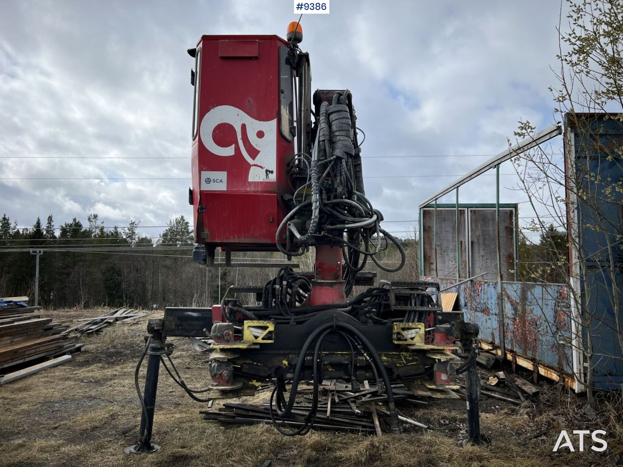 Grue auxiliaire HIAB LOGLIFT F108 ST 96 Timber crane / logging crane: photos 7