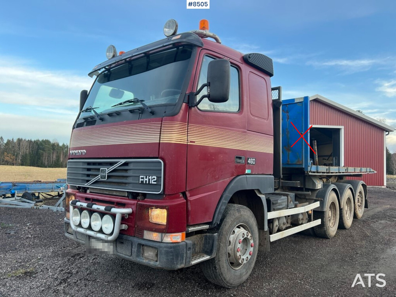 Hook Truck Volvo FH 12 6x4 Tridem with gravel flatbed(VIDEO) - Camion ampliroll: photos 1 Hook Truck Volvo FH 12 6x4 Tridem with gravel flatbed(VIDEO) - Camion ampliroll: photos 1