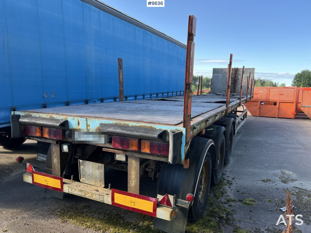 KILAFORS SVTPB3 129 trailer, Rep Objekt - Semi-remorque plateau: photos 1 KILAFORS SVTPB3 129 trailer, Rep Objekt - Semi-remorque plateau: photos 1